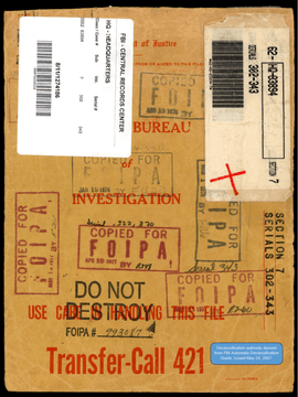 FBI-UAP-D1952, ADMINISTRATIVE FILE, SECTION 7, SERIALS 302-343